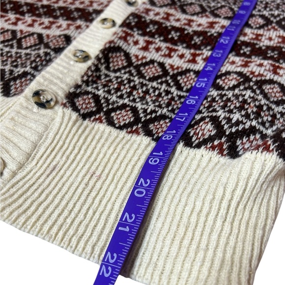 Retro 70s Jockey Raps Vintage Men's Fair Isle V Neck Button down layering vest - Picture 7 of 12